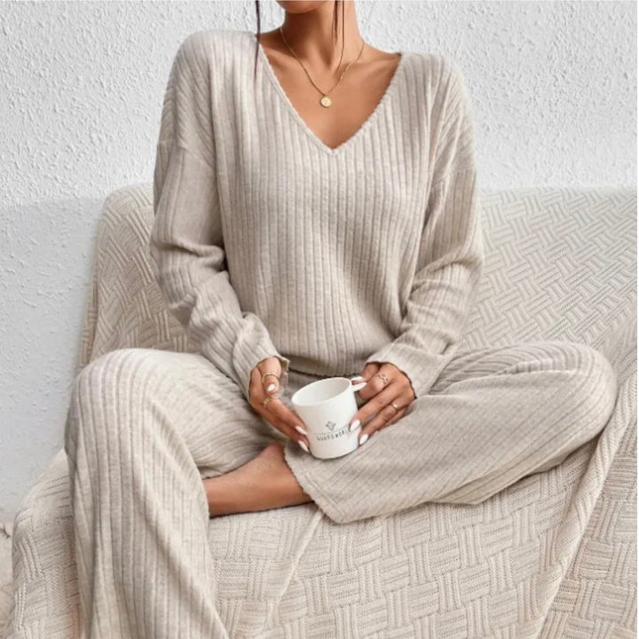 Fiona | Ribbed Knit Two-Piece Set