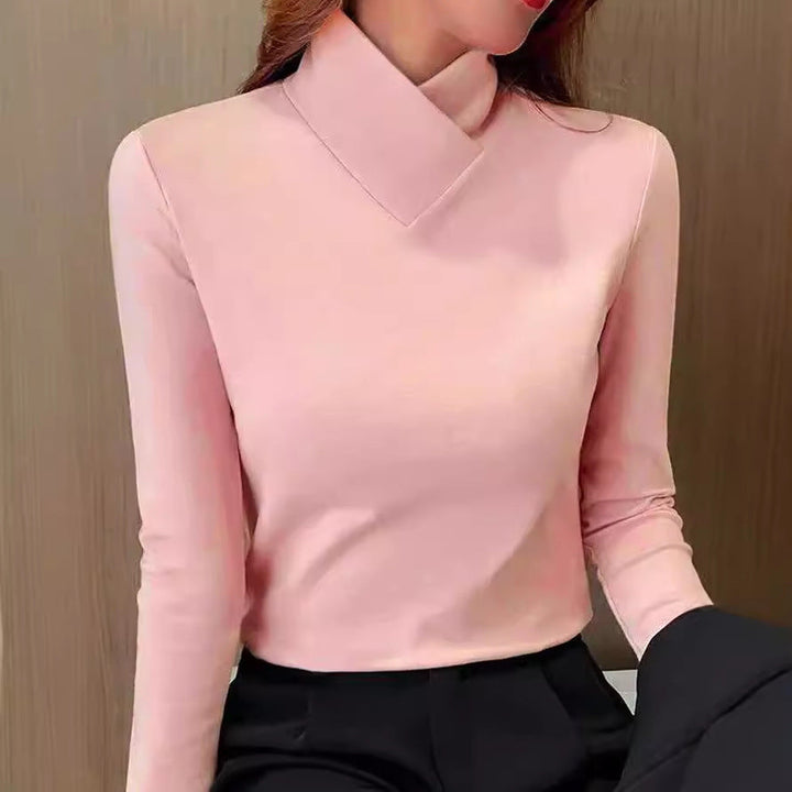 Stacie™ - Elegant turtleneck sweater with high collar