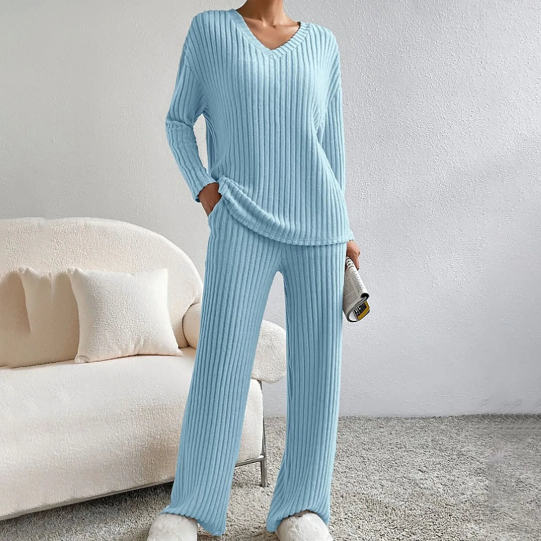 Fiona | Ribbed Knit Two-Piece Set