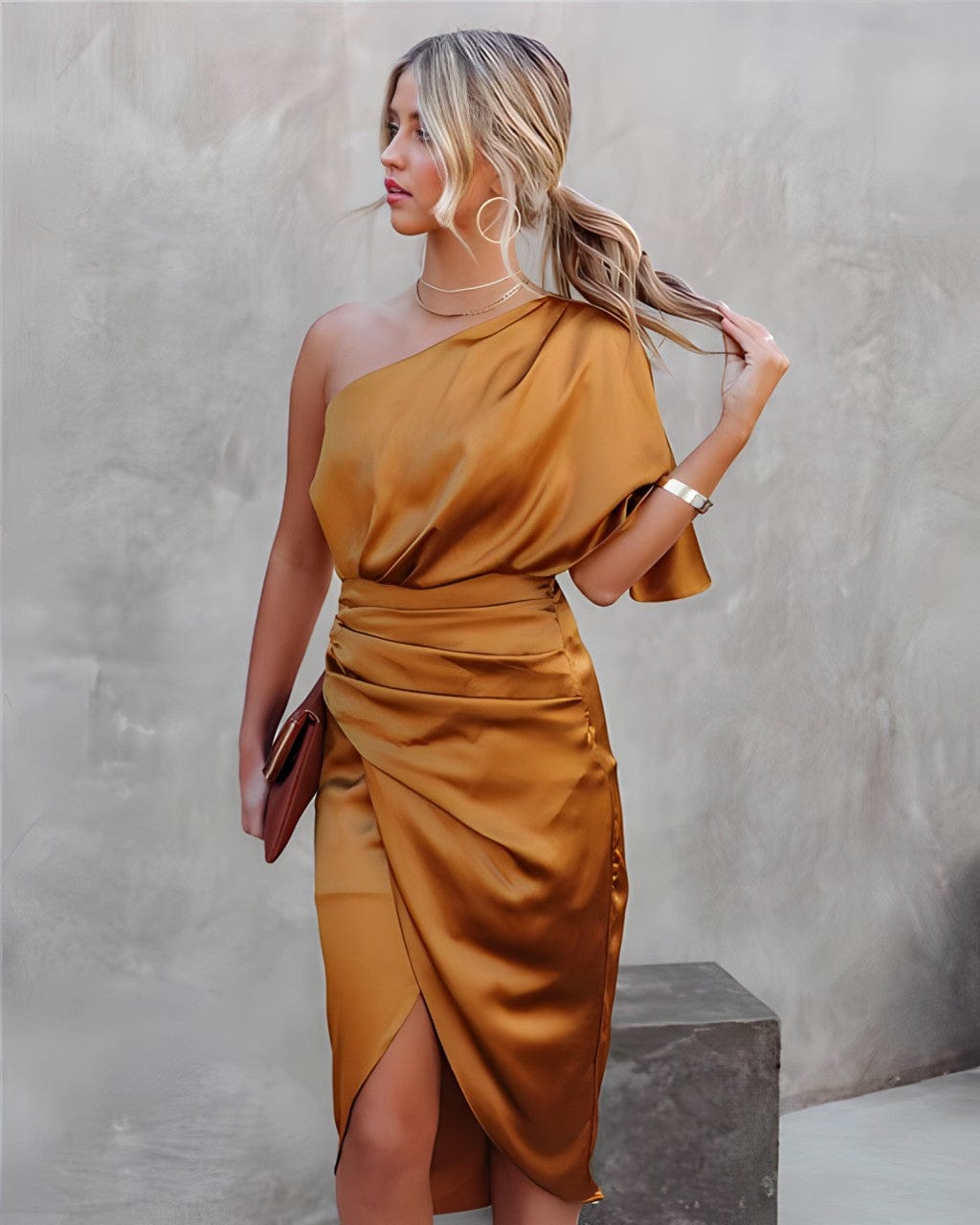 Fanela | ELEGANT SILK PARTY DRESS